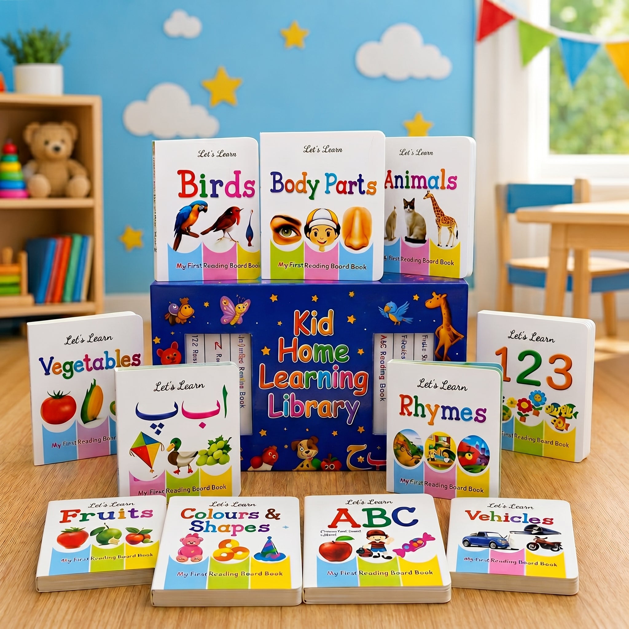 12 in 1 Little Learning Library Books for Montessori First Preschool Baby Early Learning Books for Kids