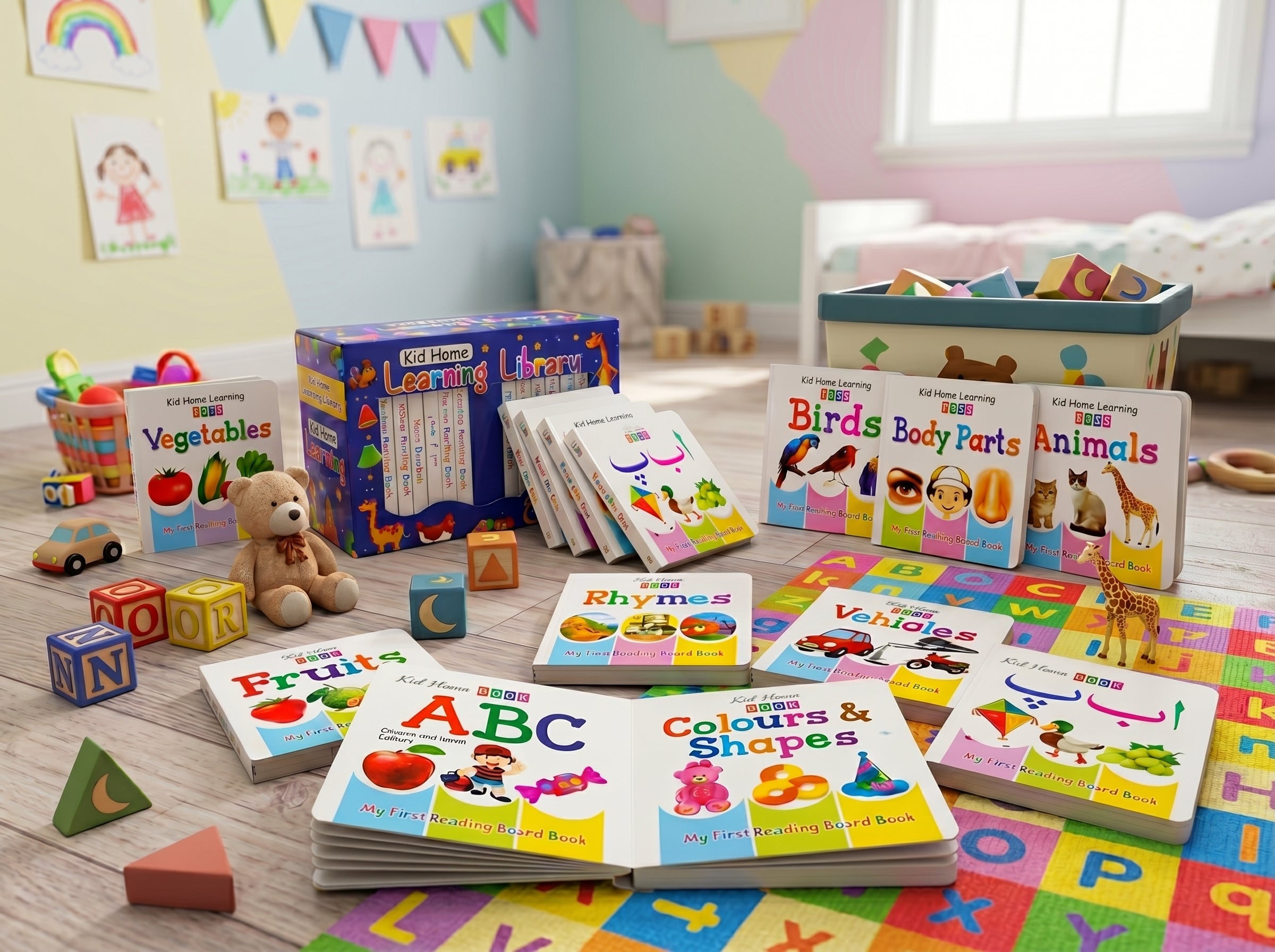 12 in 1 Little Learning Library Books for Montessori First Preschool Baby Early Learning Books for Kids