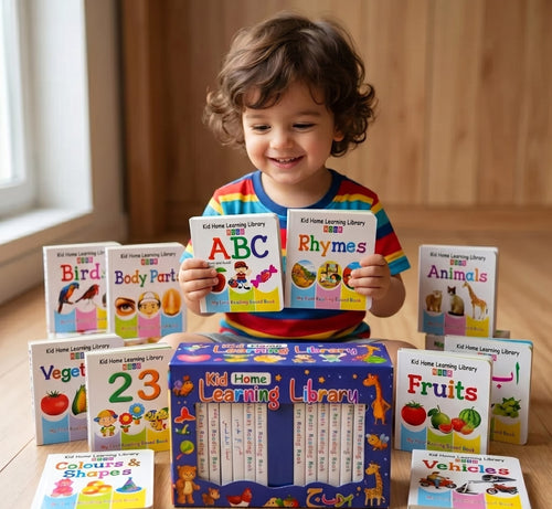 12 in 1 Little Learning Library Books for Montessori First Preschool Baby Early Learning Books for Kids