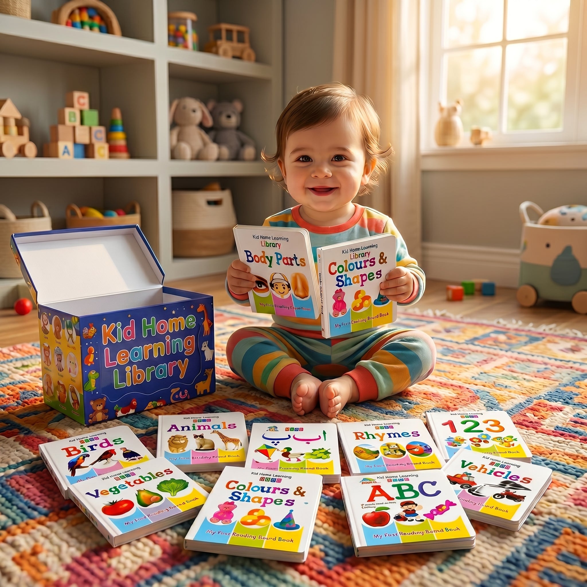 12 in 1 Little Learning Library Books for Montessori First Preschool Baby Early Learning Books for Kids